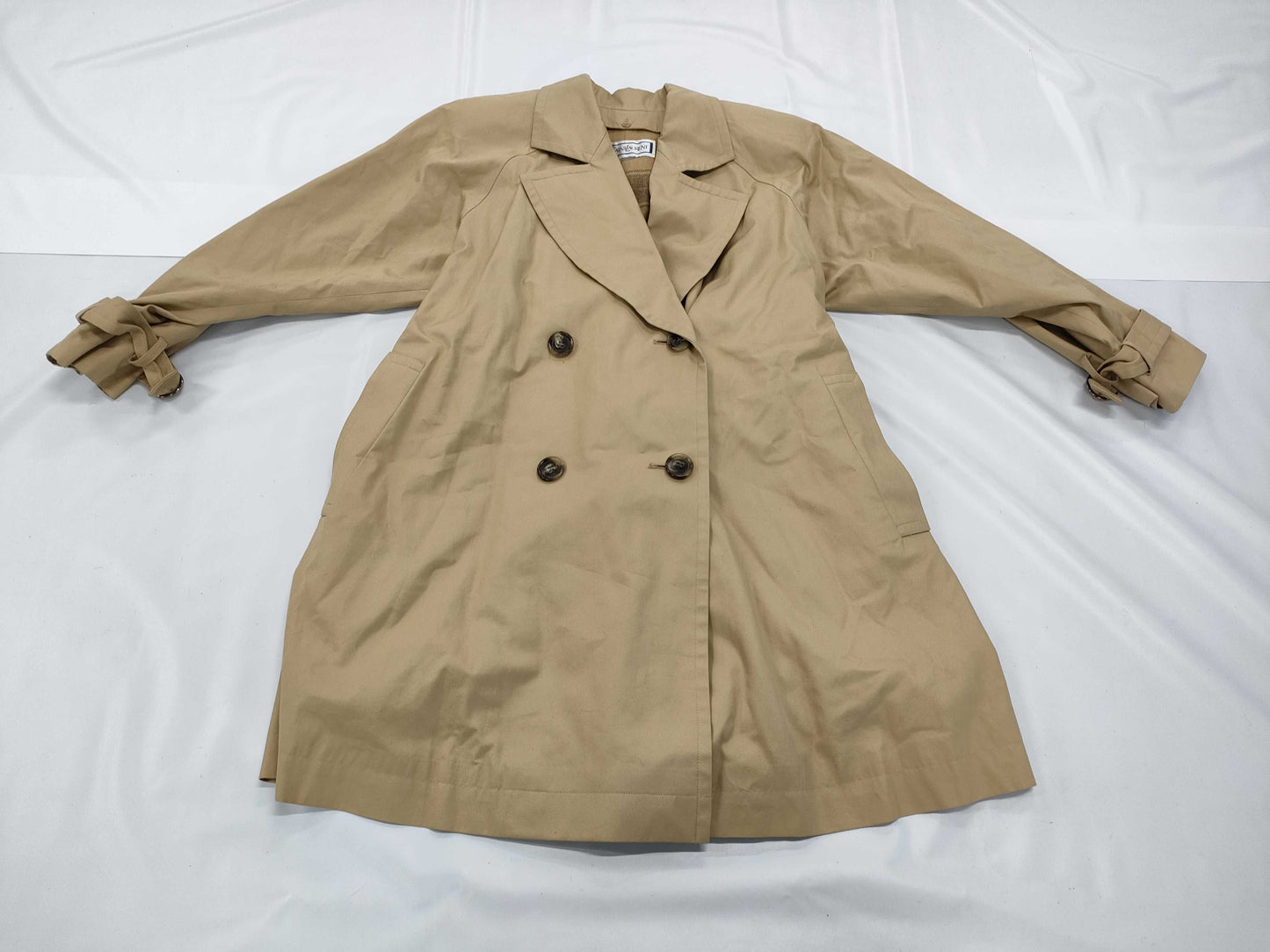 Yves Saint Laurent YSL Trench Coat Size 7A3 Coat