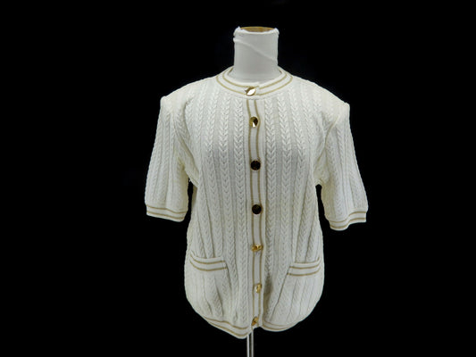 Yves Saint Laurent Yves Saint-Laurent Short Sleeve Cardigan