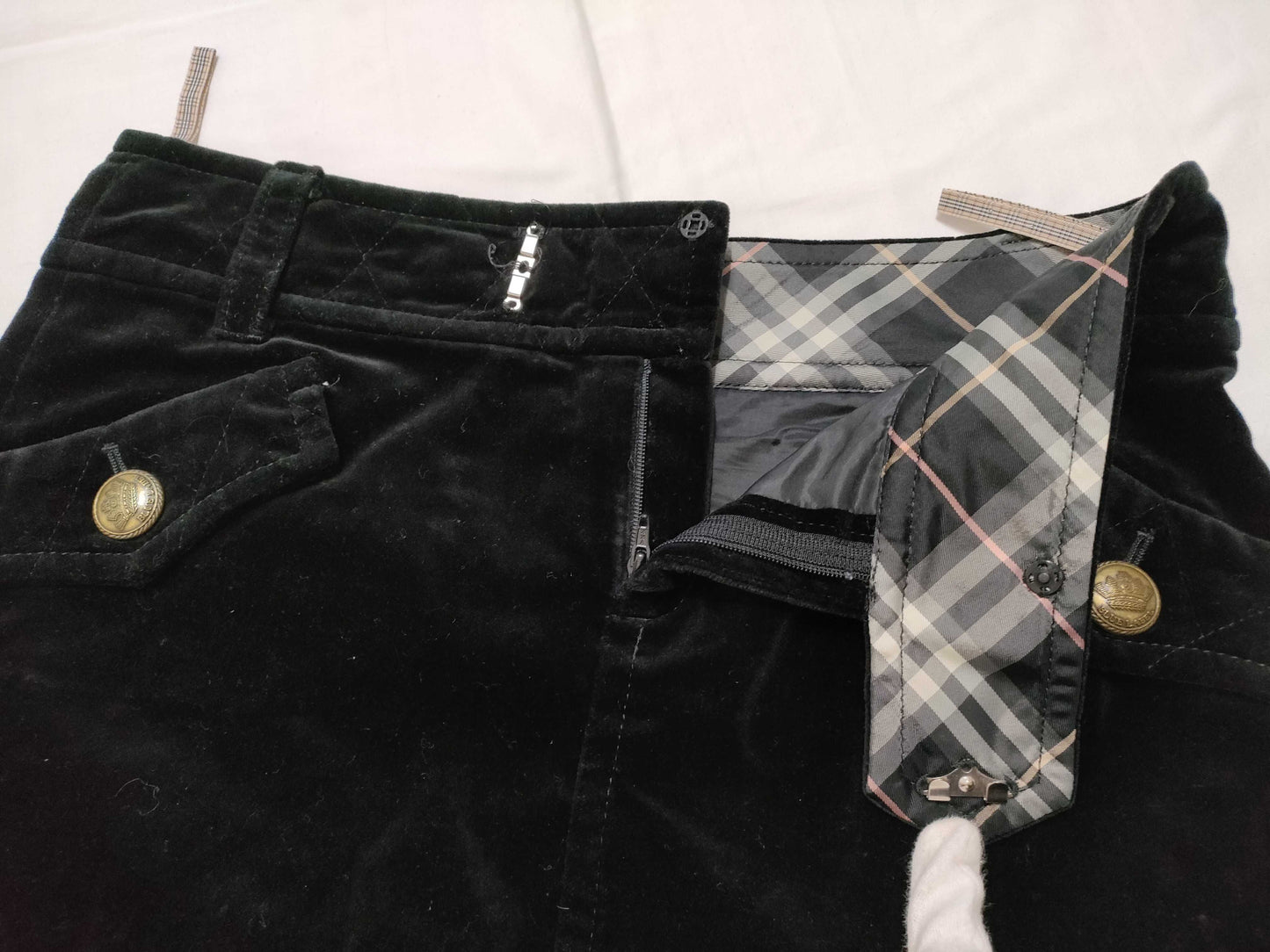 BURBERRY BURBERRY BLUE LABEL Velour Skirt Skirt