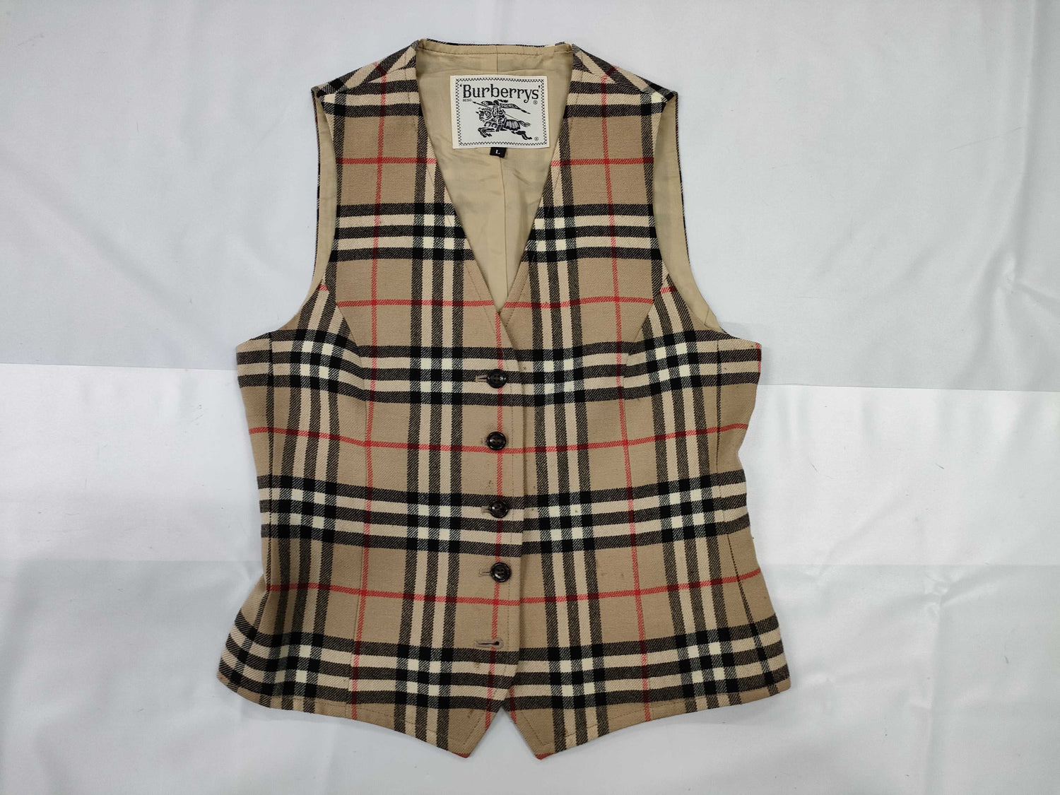 Burberrys Vest Size L C-TK83 Vest