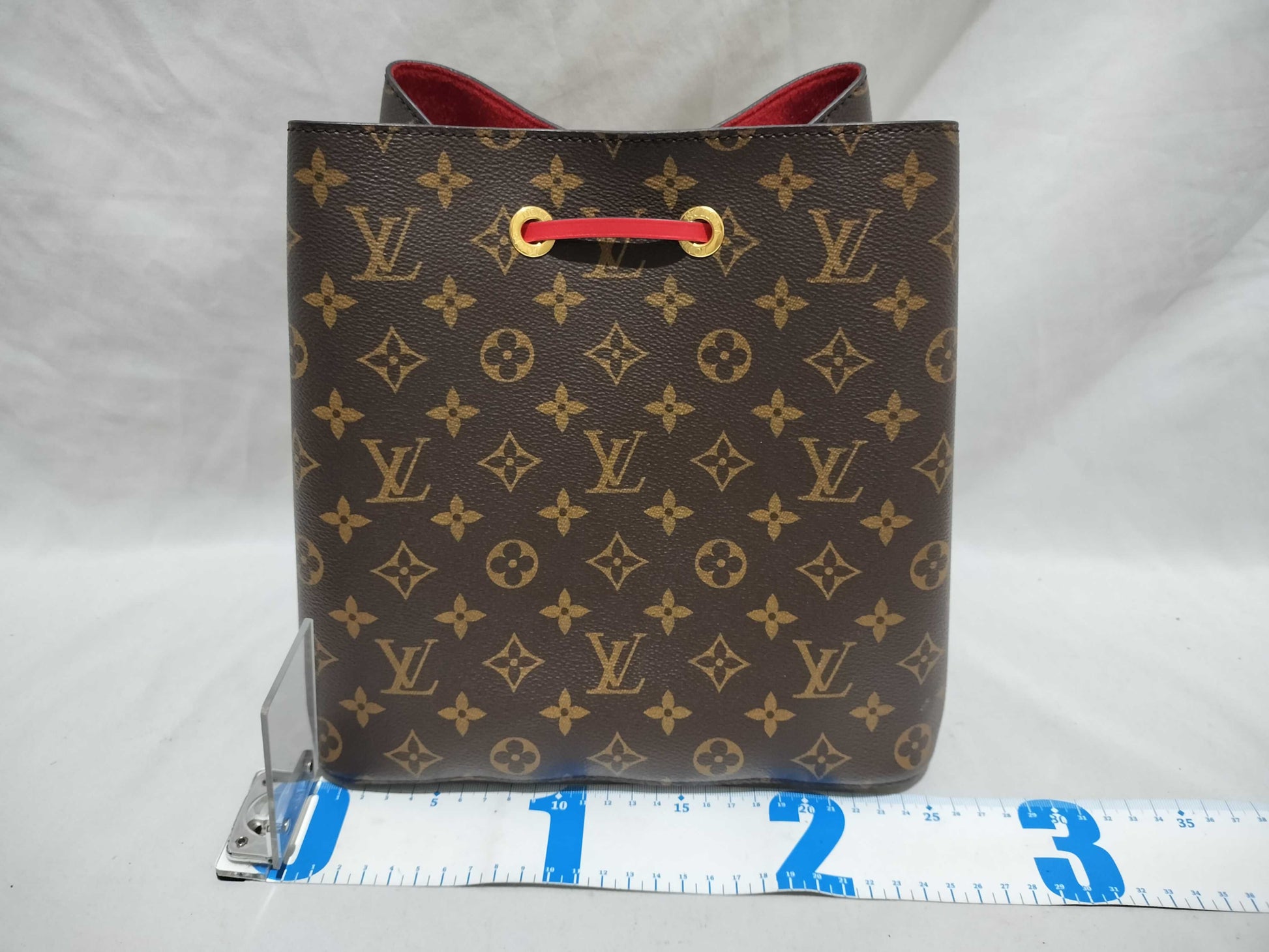 LOUIS VUITTON Monogram NeoNoe Red Shoulder Bag with Strap and G Hardware SP0118 Shoulder Bag