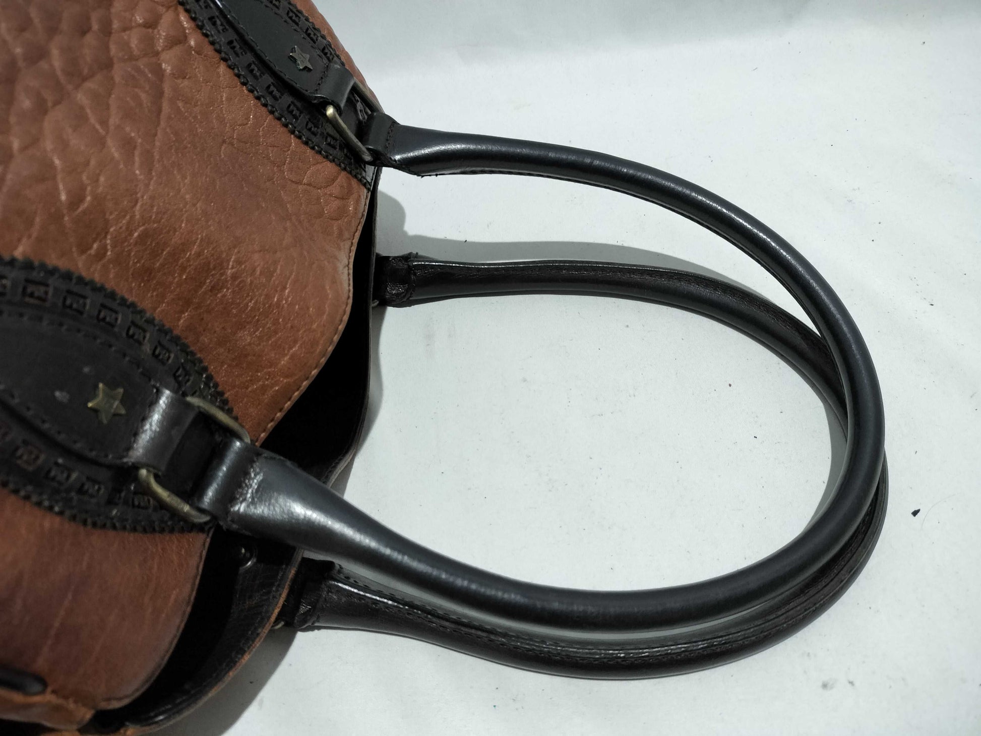 FENDI Ethnico Handbag Leather Handbag