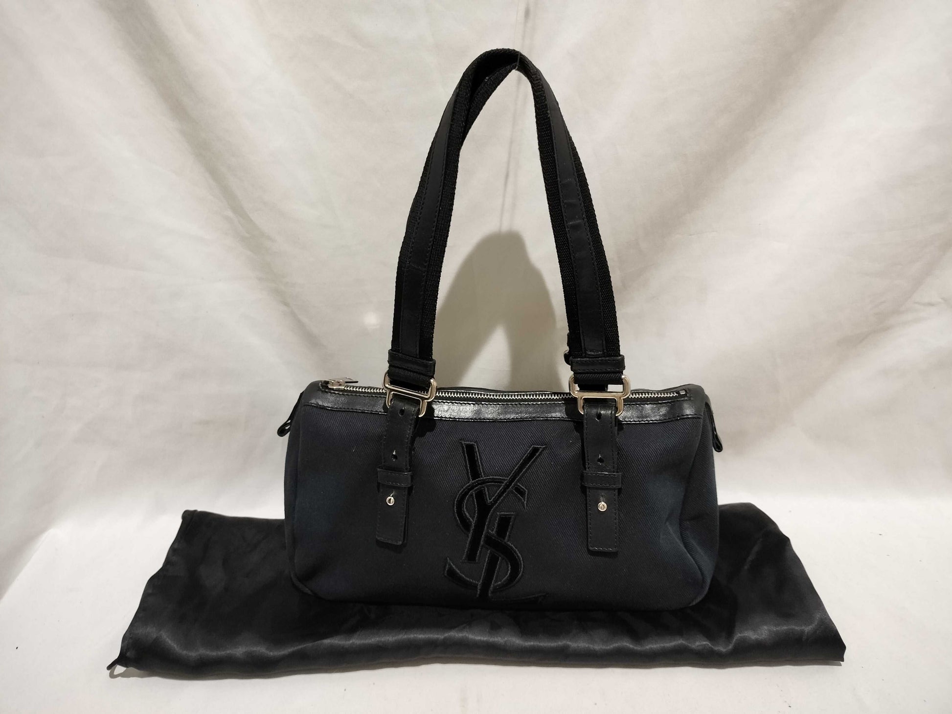 Yves Saint Laurent Cassandra Mini Boston Bag with Dust Bag