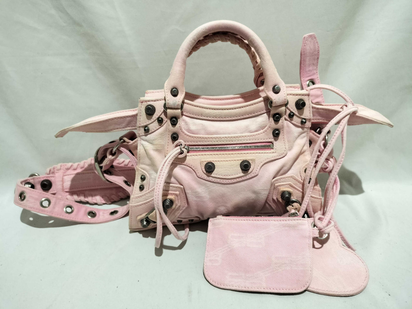 BALENCIAGA Neocagole Denim Shoulder Bag