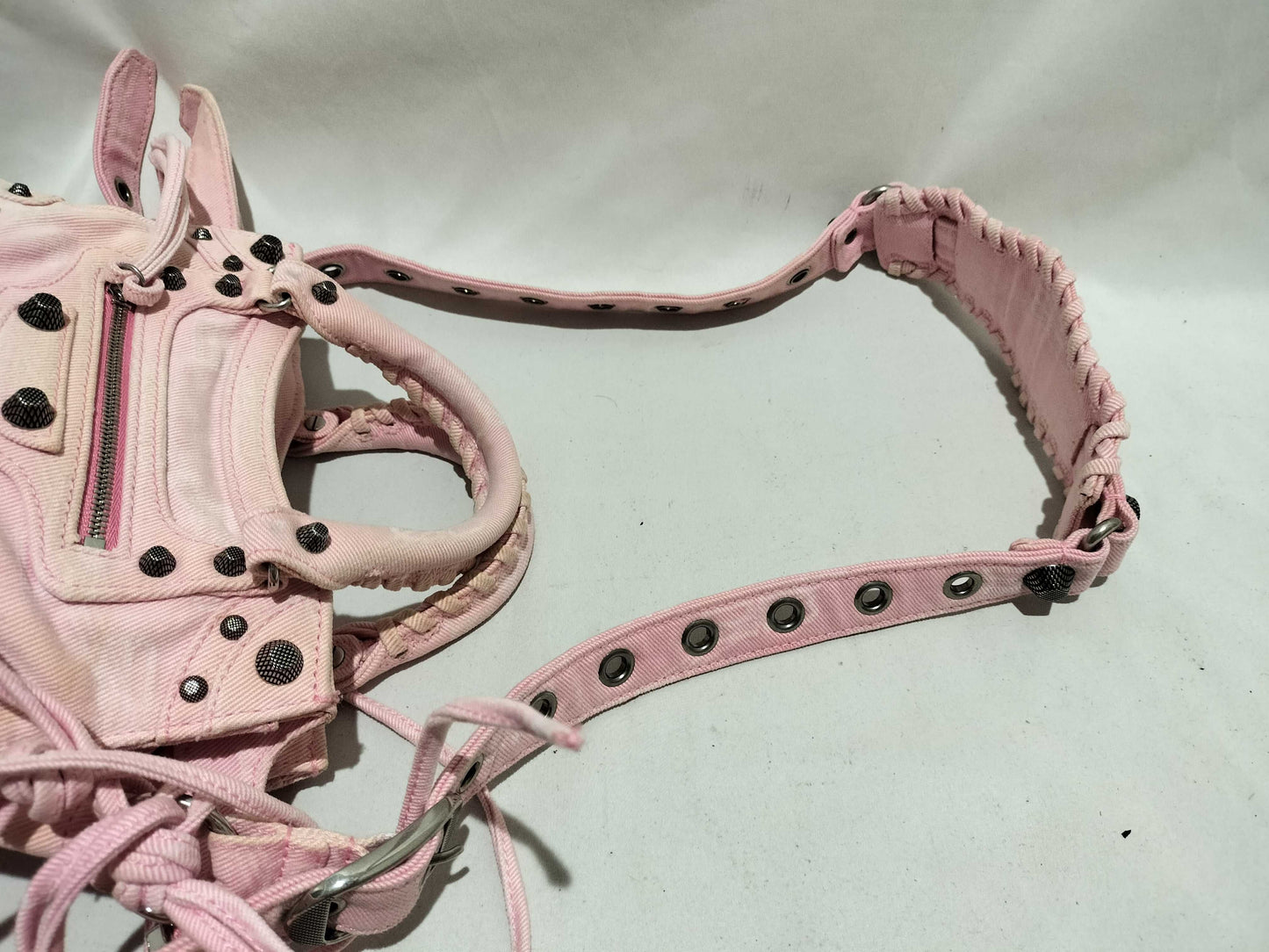 BALENCIAGA Neocagole Denim Shoulder Bag