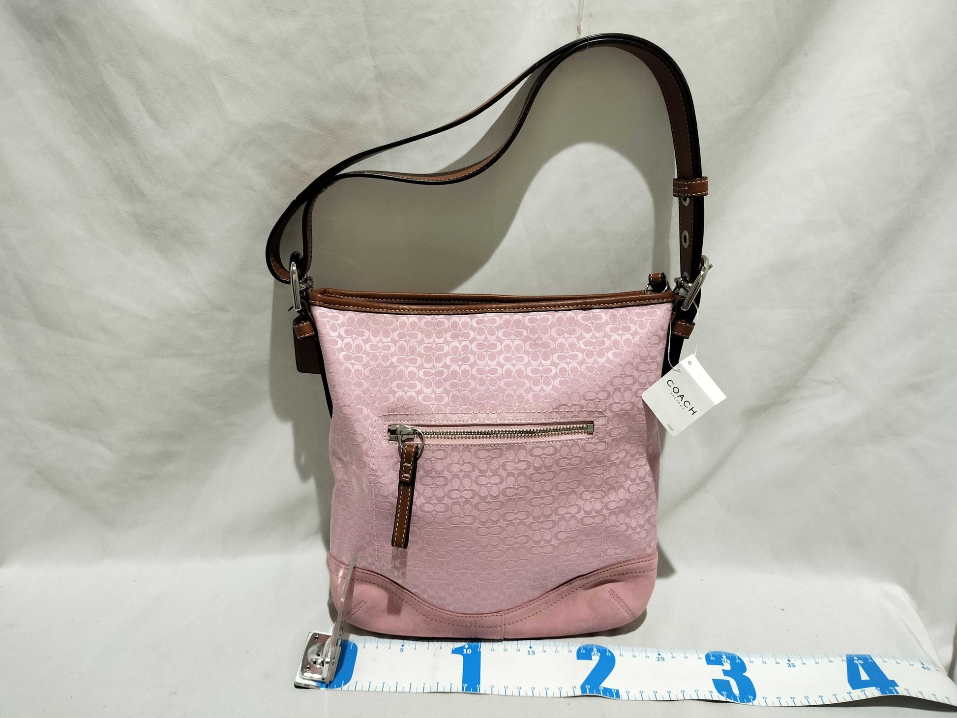 COACH shoulder bag with tag, pink shoulder bag