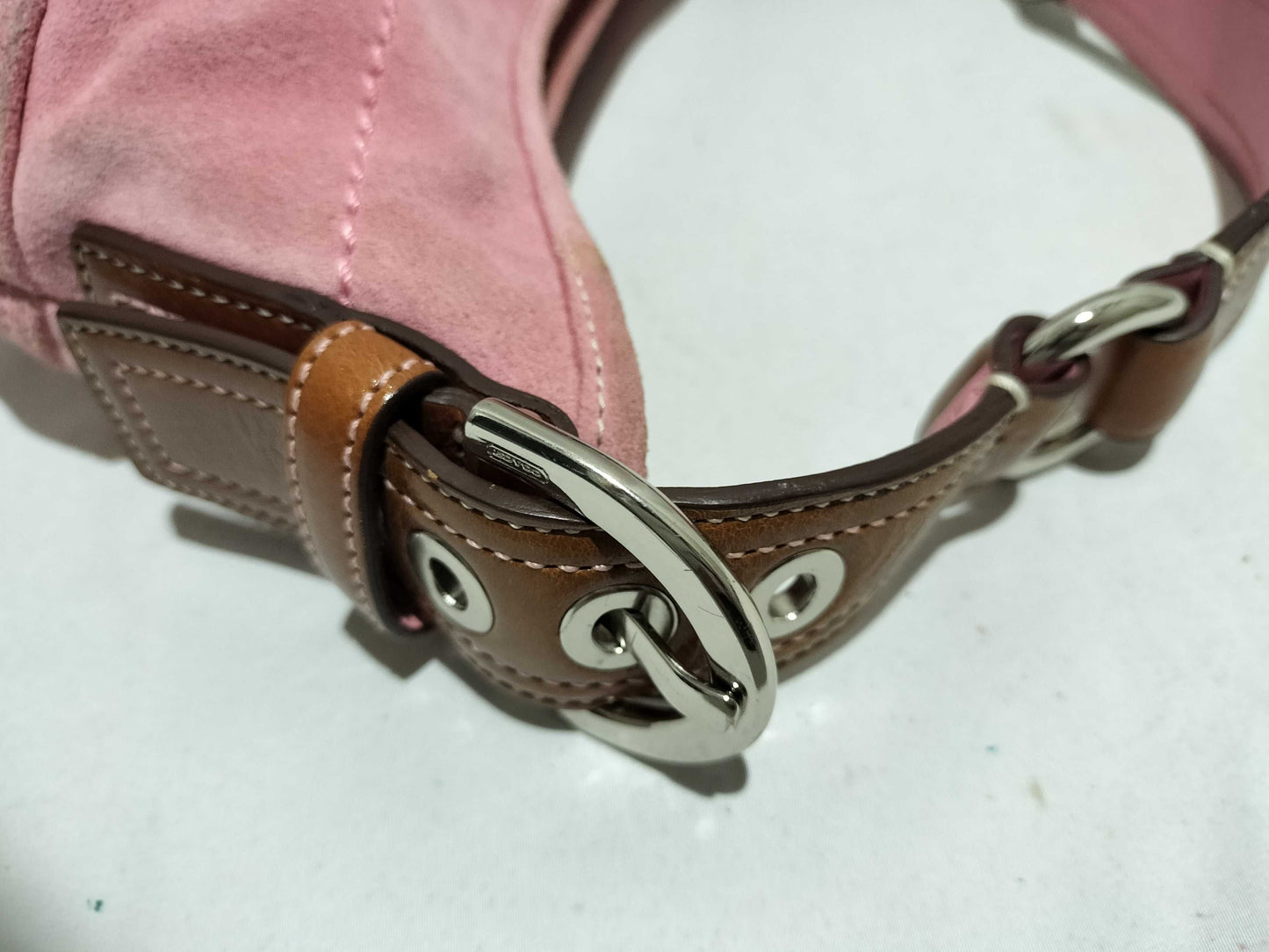 COACH Suede Shoulder Bag with Fringe Handbag