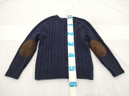 CELINE 100% Cashmere Triomphe Embroidered Cardigan Size XS