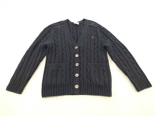 CELINE 100% Cashmere Triomphe Embroidered Cardigan Size XS