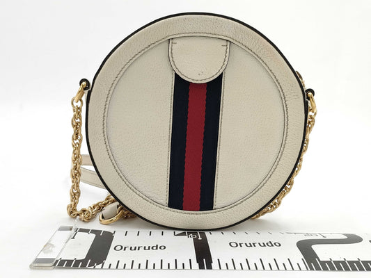 GUCCI GG Marmont Ophidia Round Chain Shoulder Bag 550618 Shoulder Bag