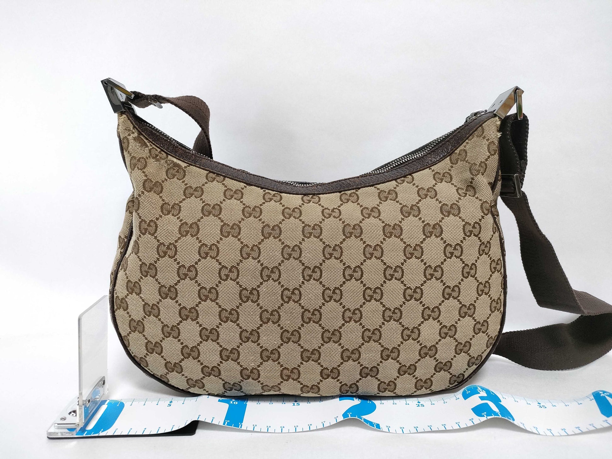 GUCCI GG Canvas Shoulder Bag 122790