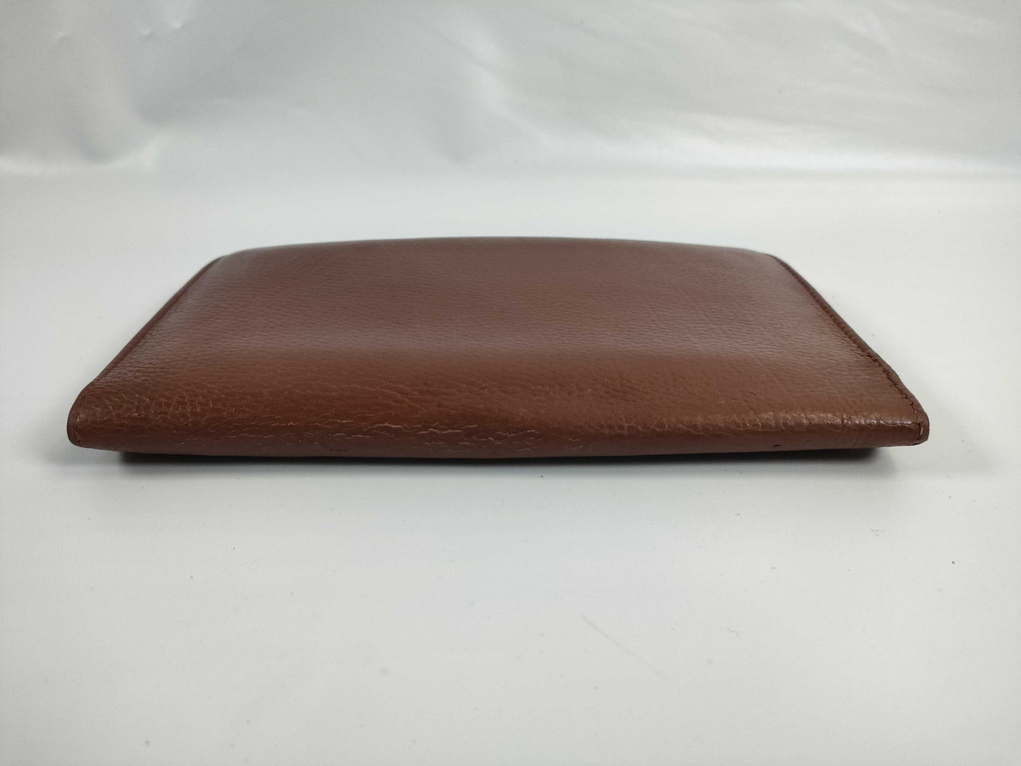HERMES Dogon GM Leather Bi-fold Long Wallet with K Stamp, Brown