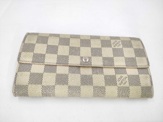 LOUIS VUITTON Damier Azur Wallet