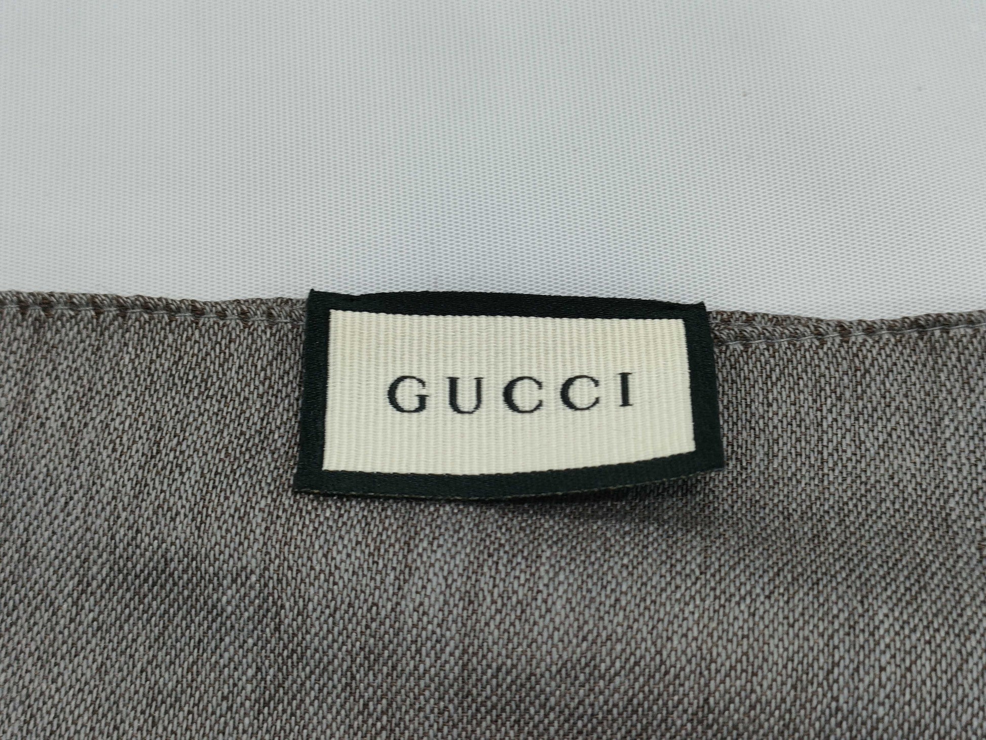 GUCCI New Tag GG Pattern Stole Gray Scarf