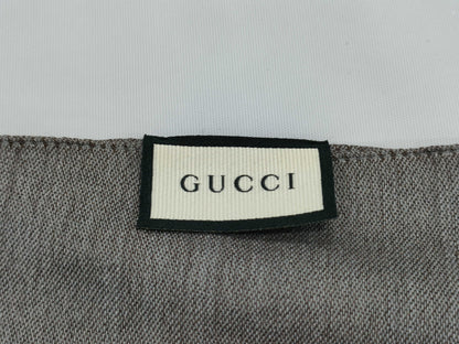 GUCCI New Tag GG Pattern Stole Gray Scarf