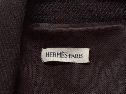 HERMES 1999 Margiela Wool Cashmere Oversized Coat #42 Uni Coat
