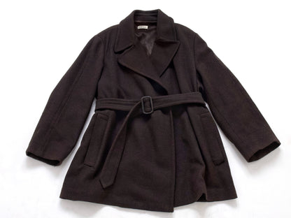 HERMES 1999 Margiela Wool Cashmere Oversized Coat #42 Uni Coat
