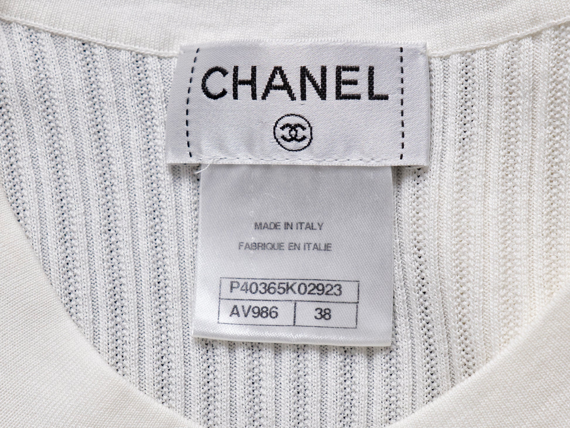 CHANEL Coco Mark CC Button Knit Dress