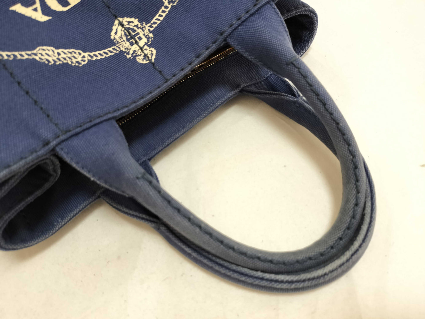 PRADA Canapa PM Stripe Handbag 1BG439 with Strap