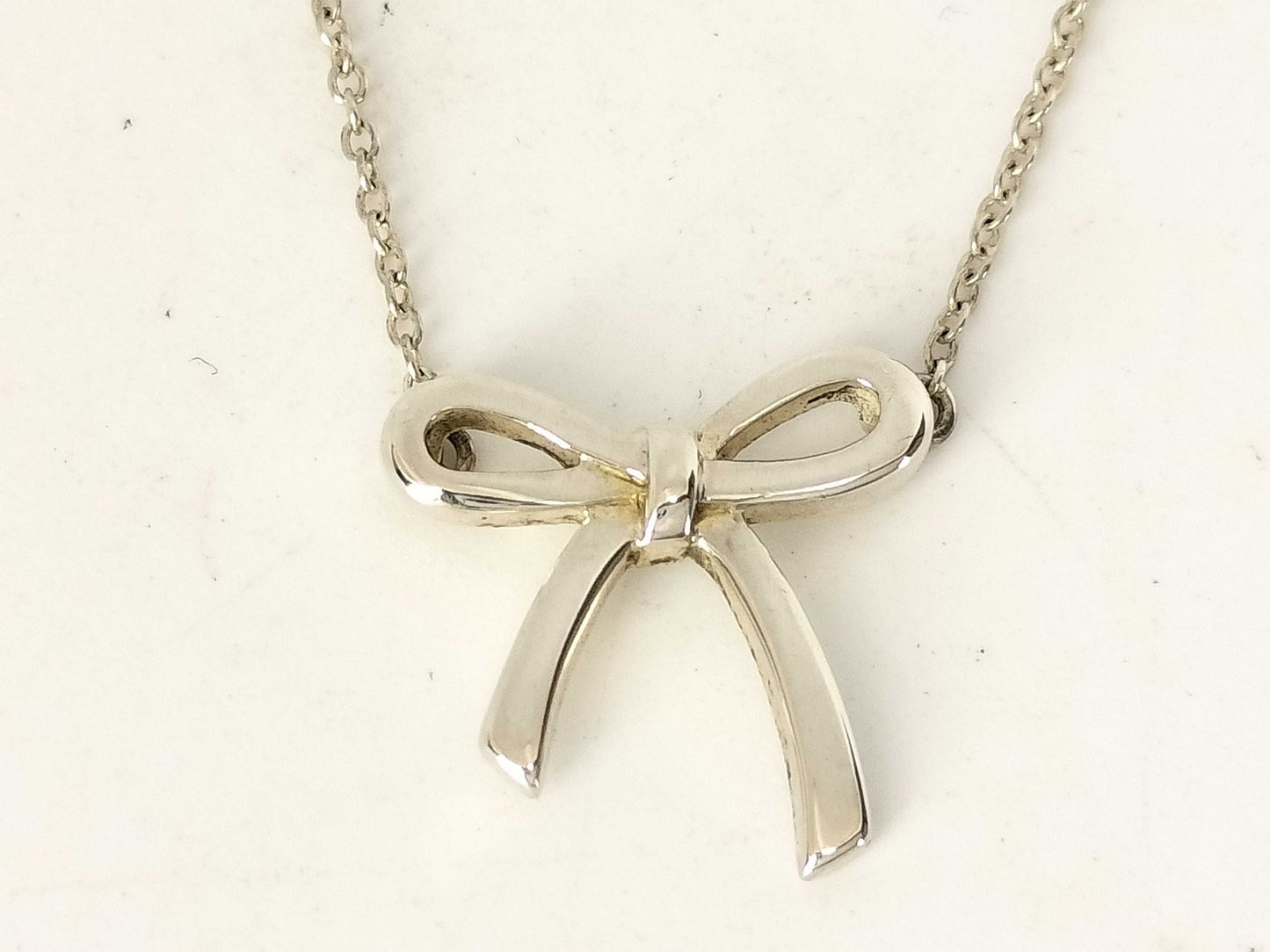 Tiffany & Co. Ribbon Necklace, SV925, 2.1g, 40cm