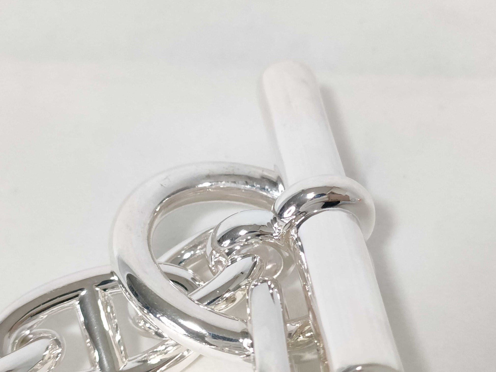 HERMES Chaine d'Ancre Necklace, GM29 Links, 23 Stamps, Ag925, 129.4g