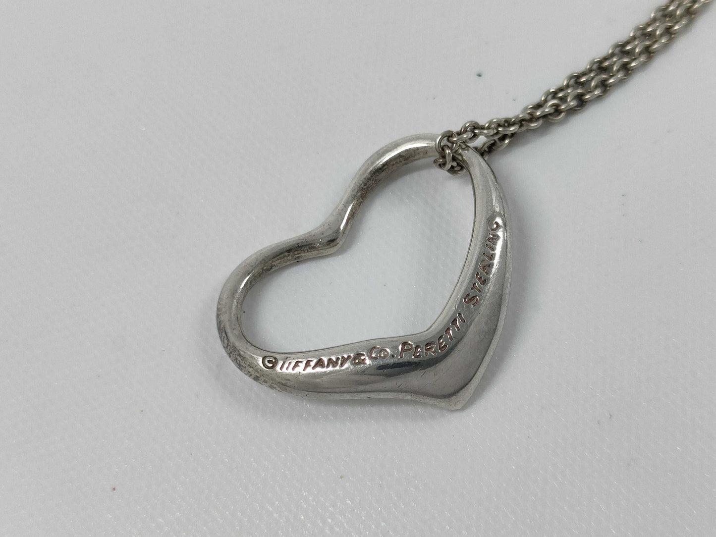 Tiffany & Co. Open Heart Necklace 925 Necklace