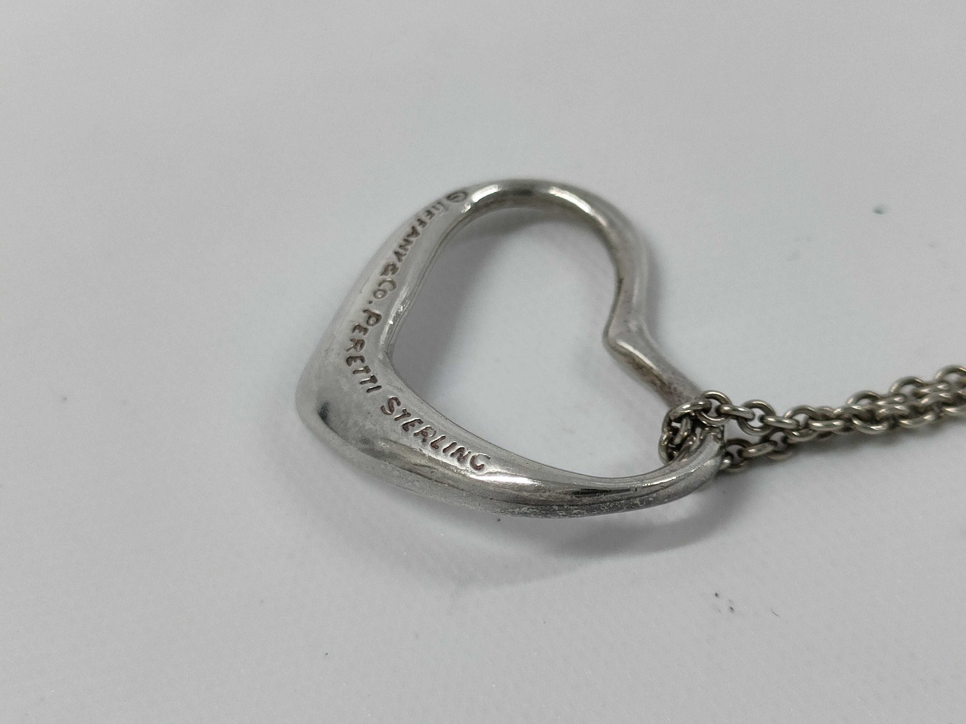 Tiffany & Co. Open Heart Necklace 925 Necklace