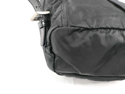PRADA Nylon Prada Backpack Black Nylon Single Pocket Backpack