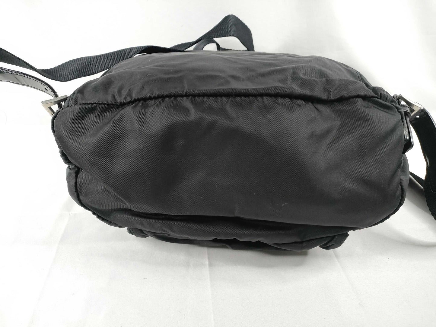 PRADA Nylon Prada Backpack Black Nylon Single Pocket Backpack