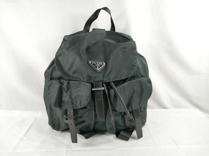 PRADA Nylon Prada Backpack Khaki
