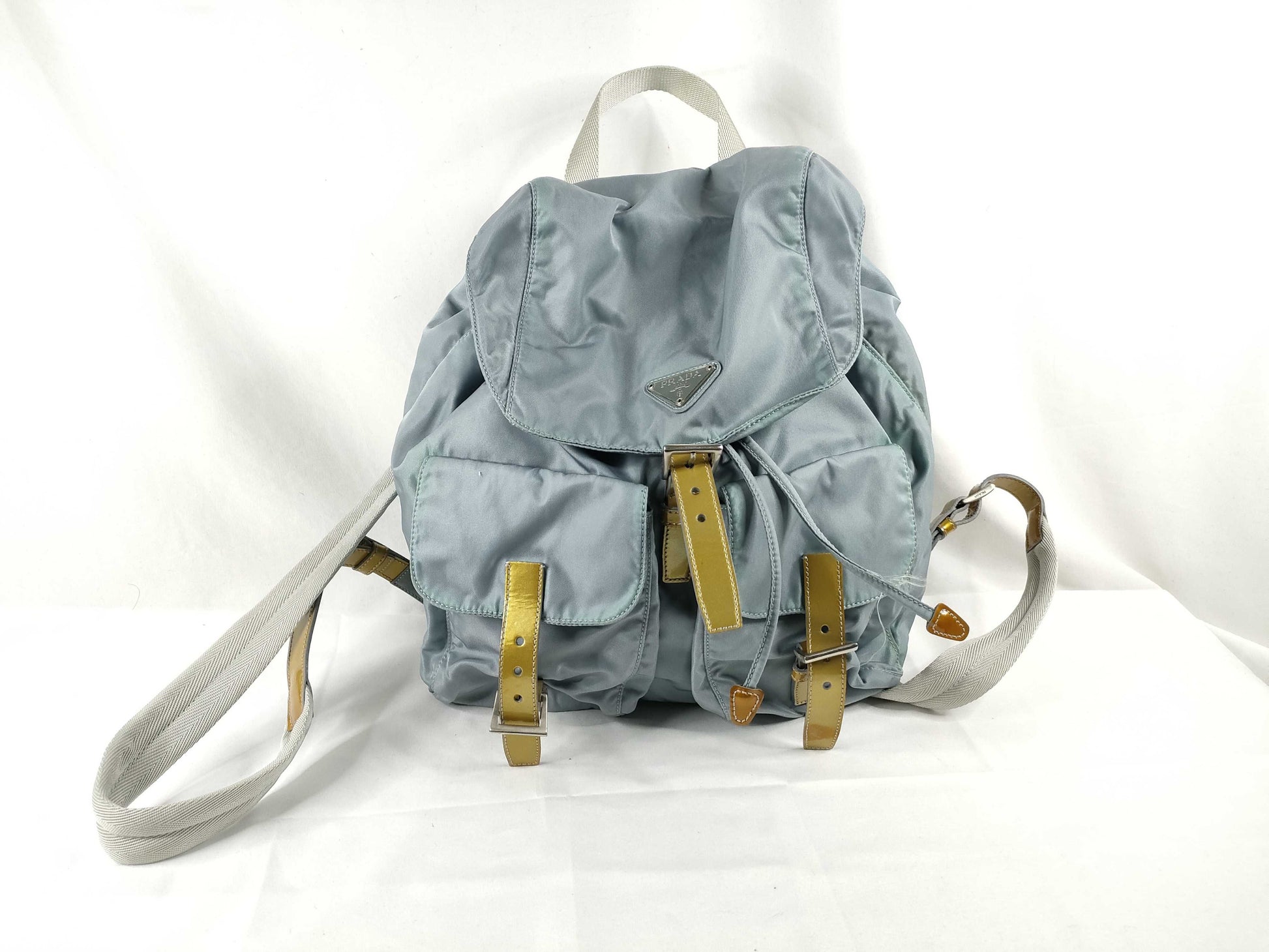 PRADA Nylon Prada Backpack Blue Backpack