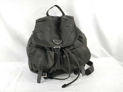 PRADA Nylon Prada Backpack Brown Backpack