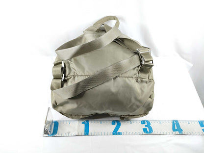 PRADA Nylon Prada Backpack Beige