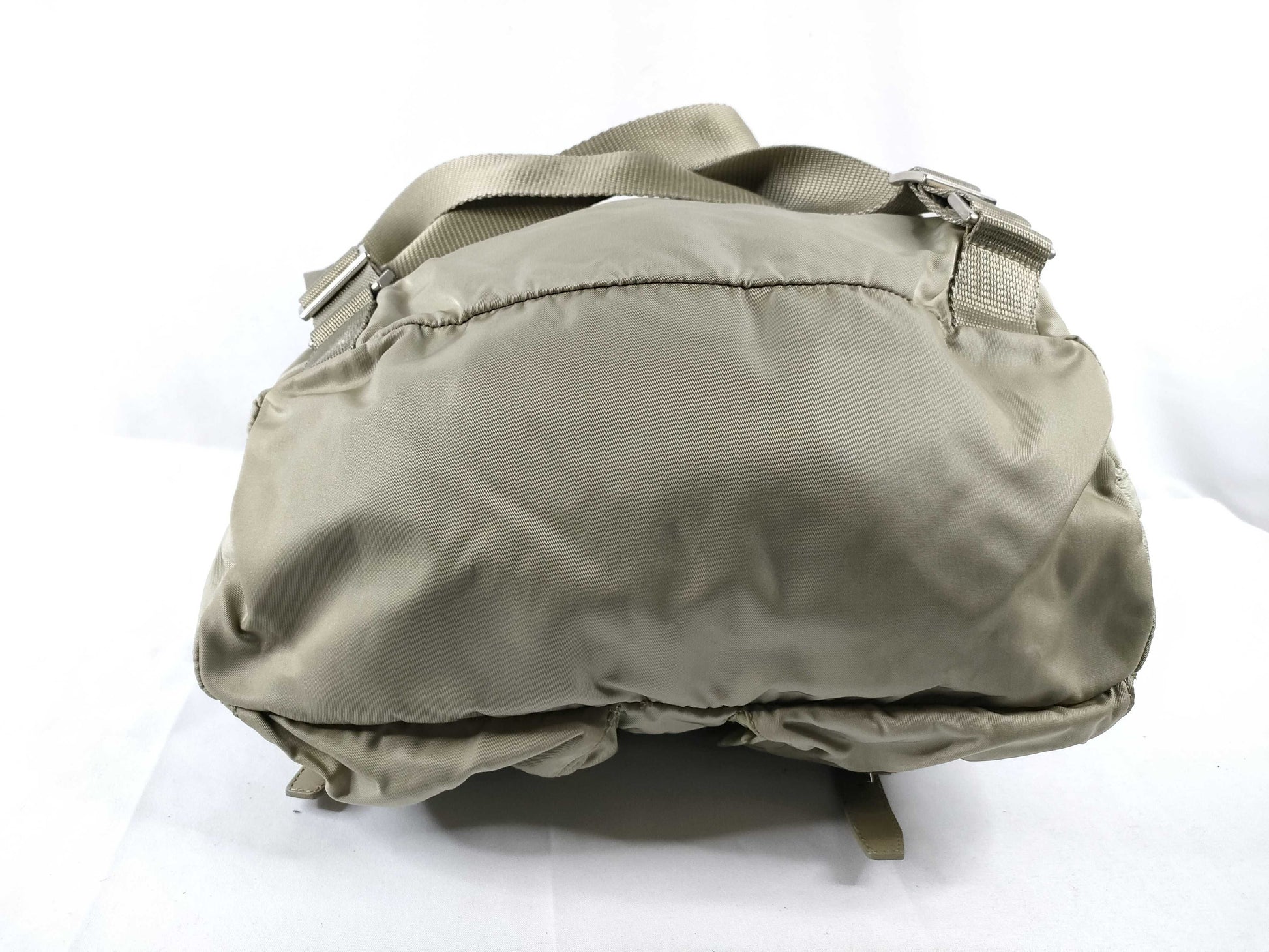 PRADA Nylon Prada Backpack Beige