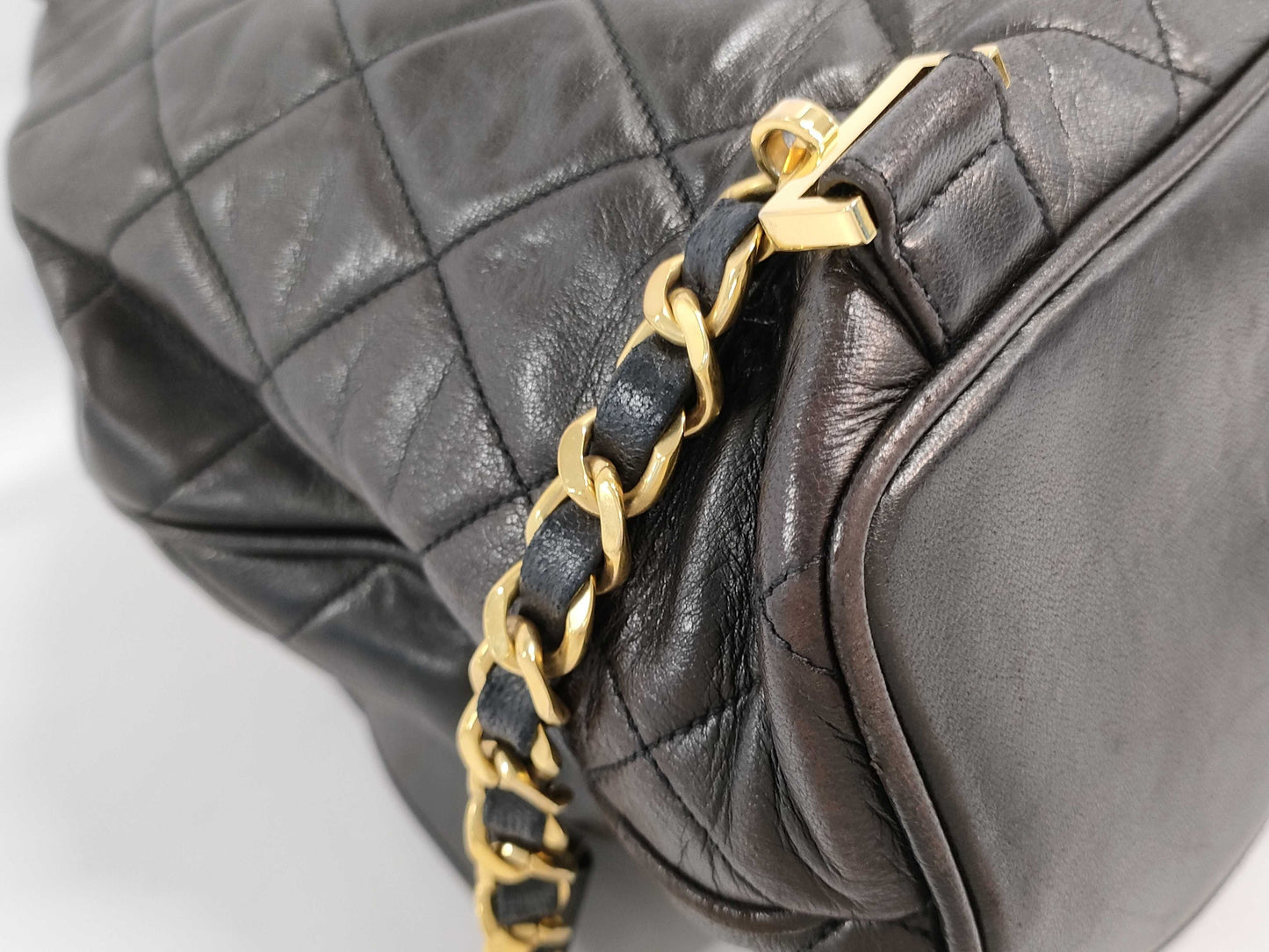 CHANEL Lamb Coco Mark Backpack