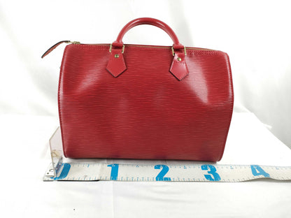 LOUIS VUITTON Epi Louis Vuitton Speedy Epi Red Handbag