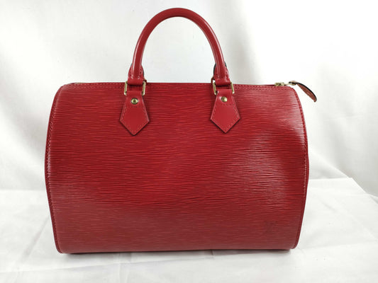 LOUIS VUITTON Epi Louis Vuitton Speedy Epi Red Handbag