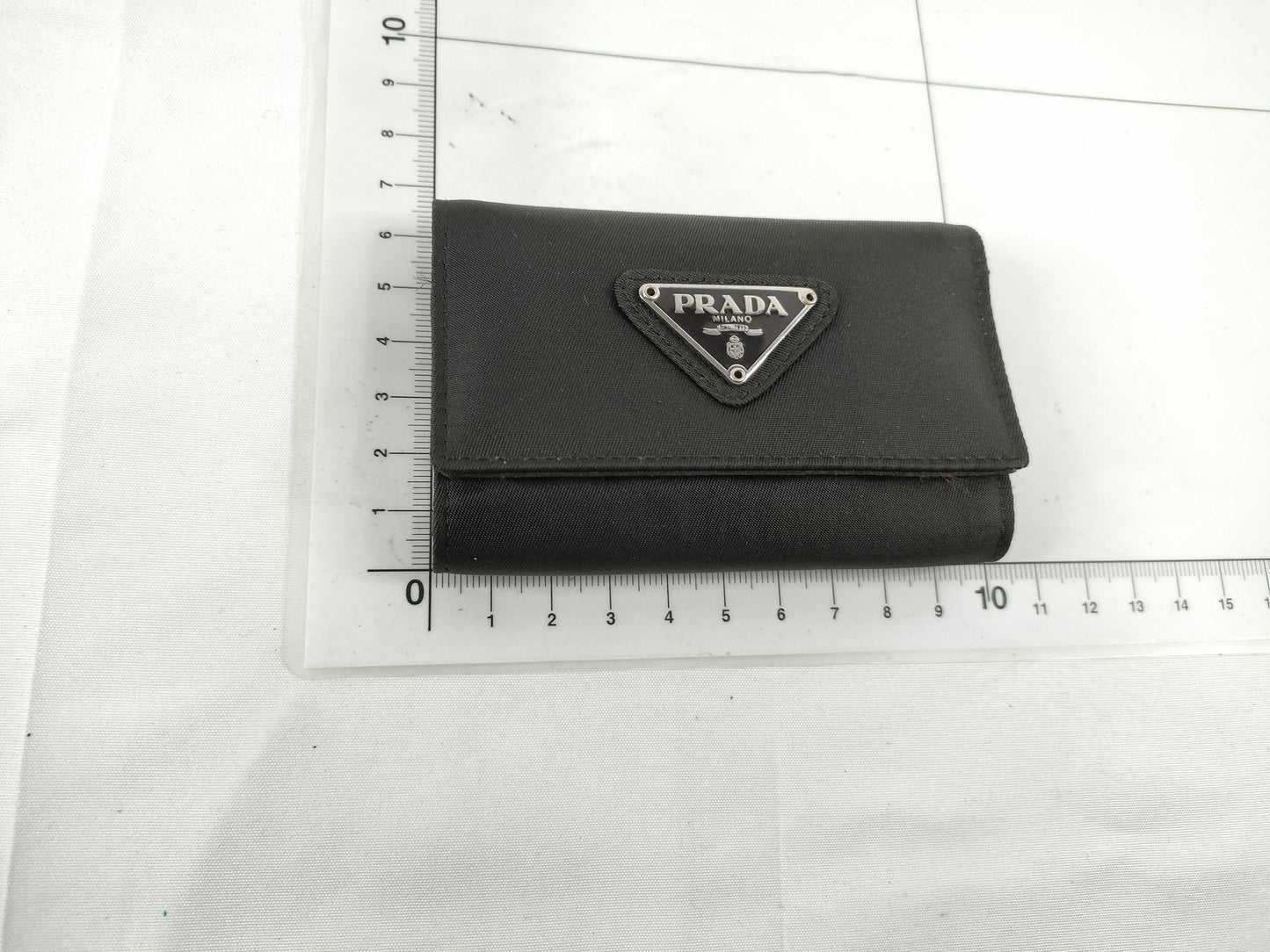 PRADA Nylon Prada Wallet and Key Case Set Wallet