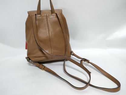 COACH F24385 Backpack Calfskin Camel Backpack