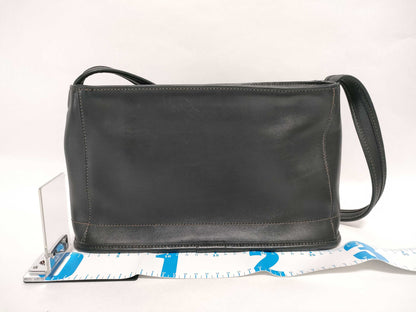 COACH 9309 Semi-Shoulder Bag in Black Calfskin