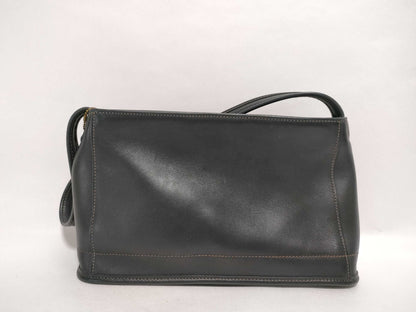 COACH 9309 Semi-Shoulder Bag in Black Calfskin