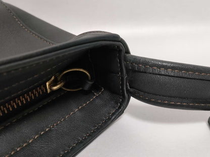 COACH 9309 Semi-Shoulder Bag in Black Calfskin