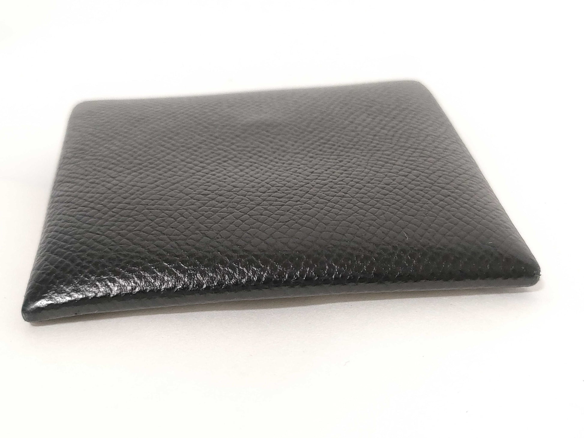 HERMES Bastia U Stamp Black Coin Case