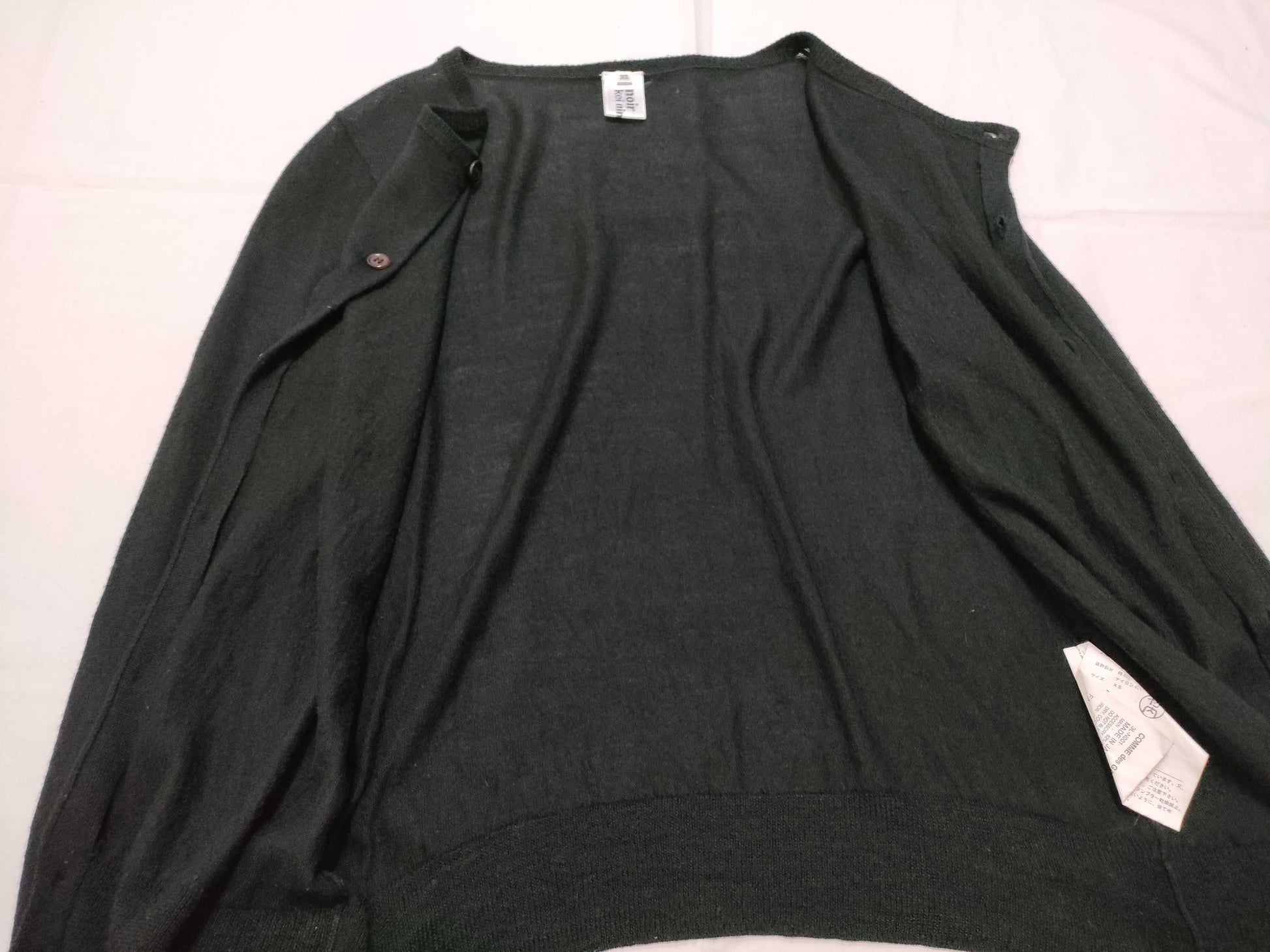COMME des GARÇONS noir kei ninomiya COMME des GARÇONS cardigan, wool and silk, noir kei ninomiya, Comme des Garçons AD2014 cardigan