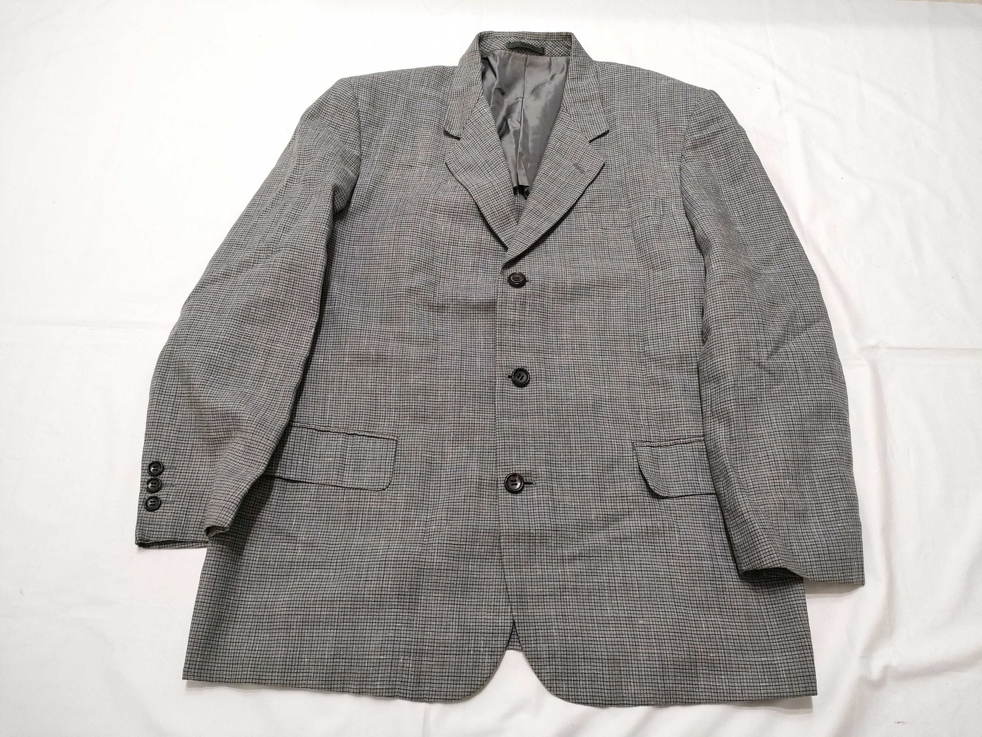 COMME des GARCONS AD1997 Tanaka Homme Jacket Comme des Garçons Homme Check Wool Linen Jacket