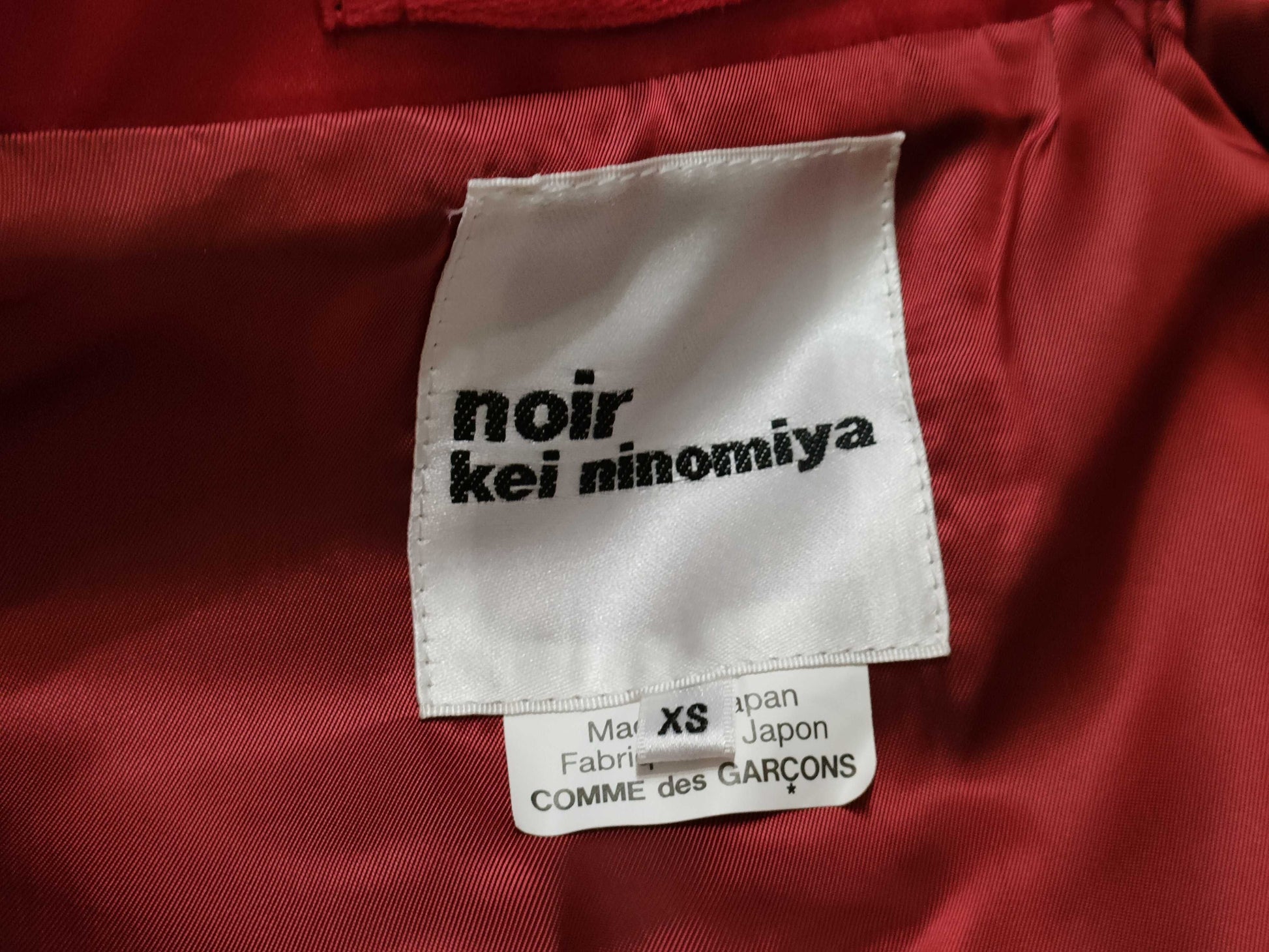 COMME des GARÇONS noir kei ninomiya rider's jacket, Comme des Garçons AD2020 jacket