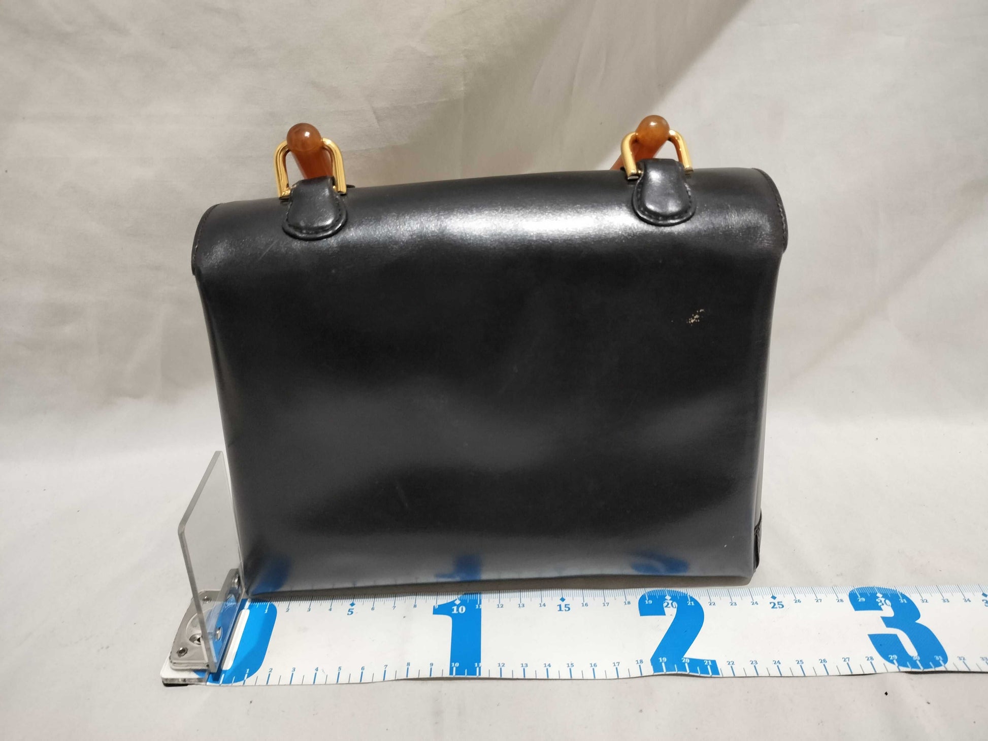 GUCCI Gucci handbag top handle tortoiseshell turn lock handbag