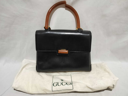 GUCCI Gucci handbag top handle tortoiseshell turn lock handbag