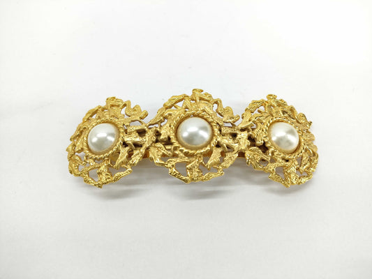 Salvatore Ferragamo Pearl Barrette Hair Accessory