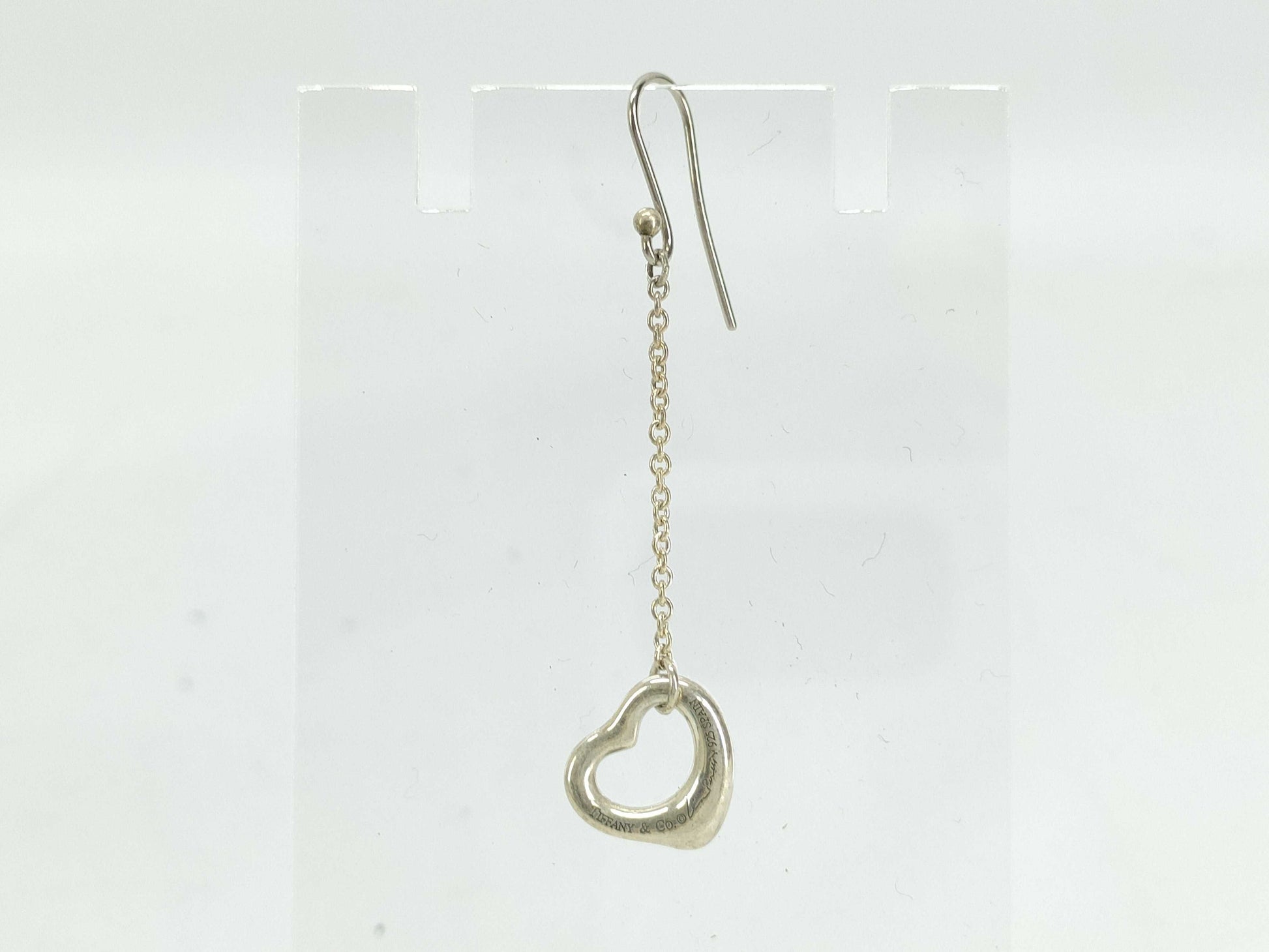 Tiffany & Co. Tiffany Open Heart Earrings, SV925 Silver, 1.1g, Single Earring